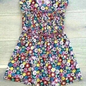 Crewcuts girls smocked  floral dress sz 6